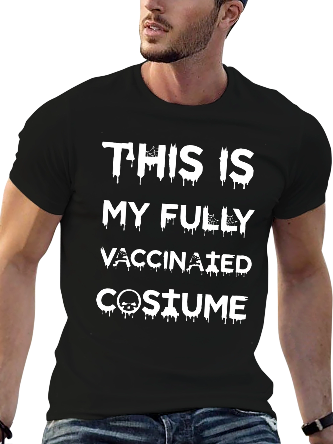 This Is My Fully Vaccinated Costume Black T-Shirt