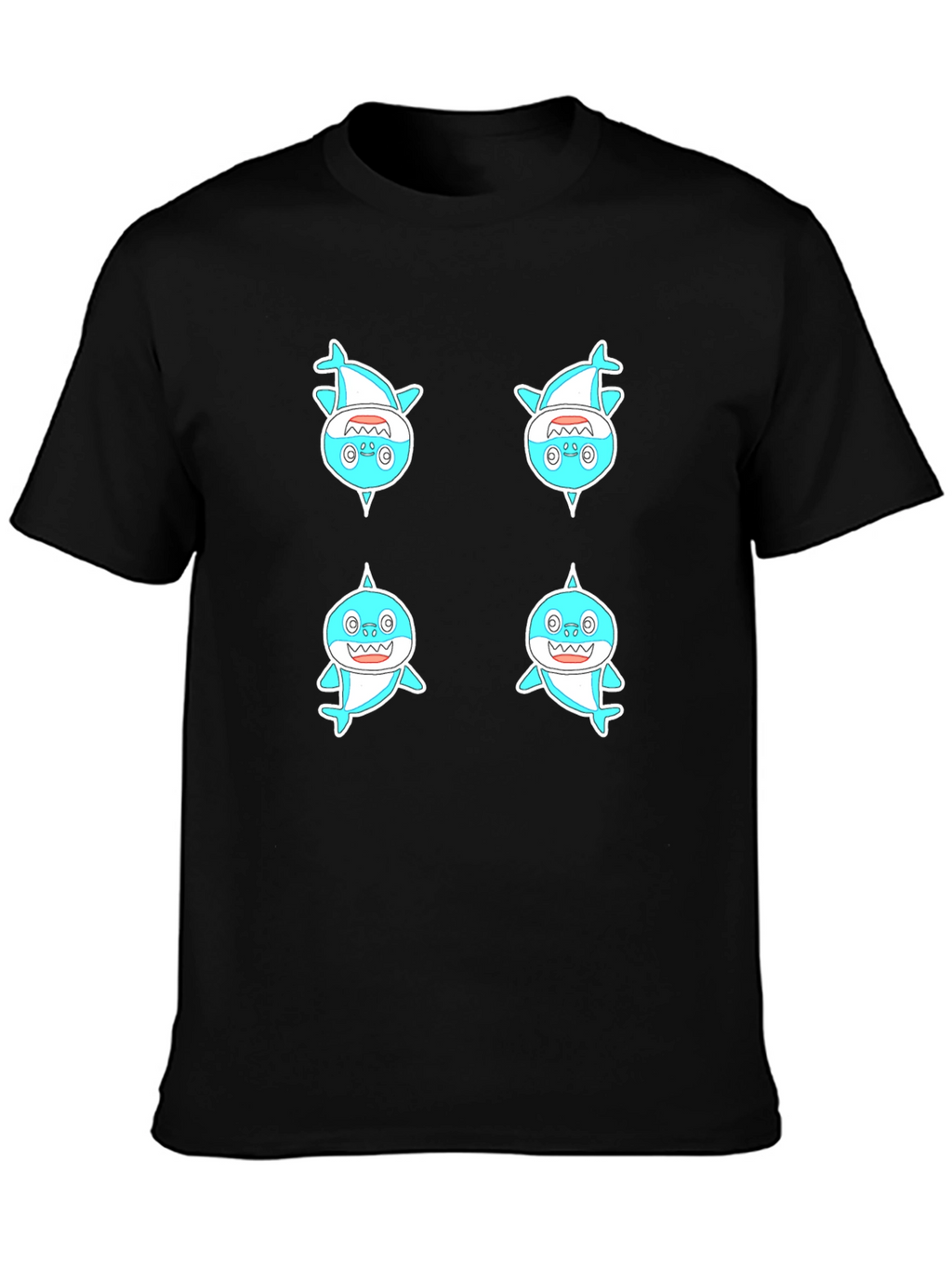 Baby Shark Graphic Tee - Mens Black T-Shirt