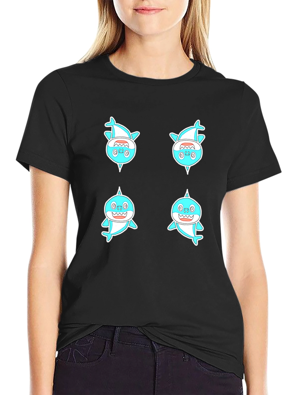 Baby Shark Graphic Tee - Mens Black T-Shirt