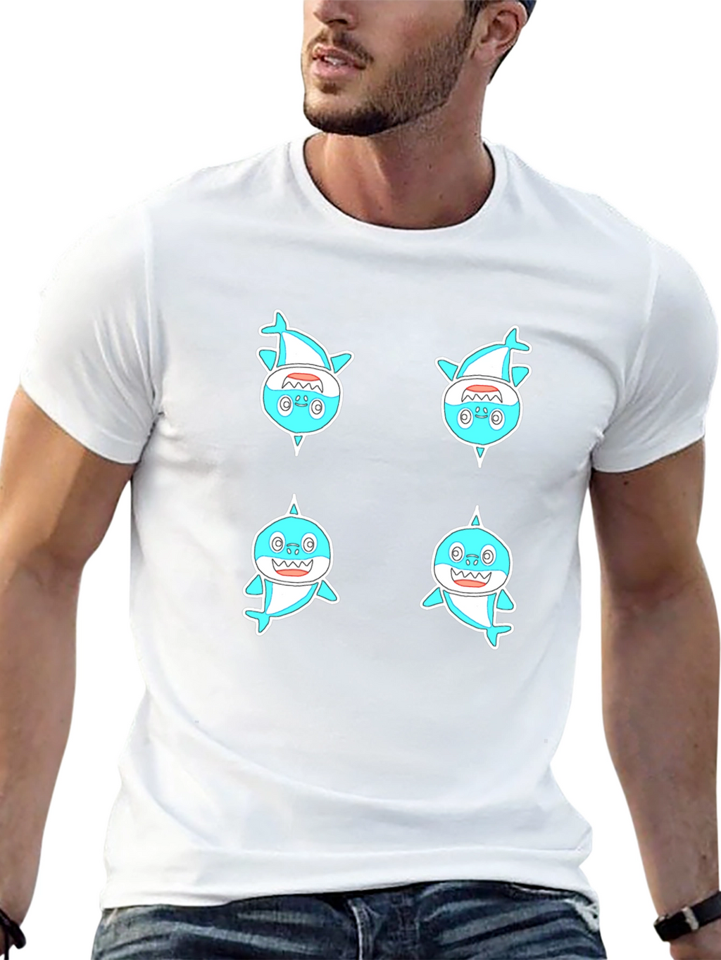 Baby Shark Graphic Tee - Mens Black T-Shirt