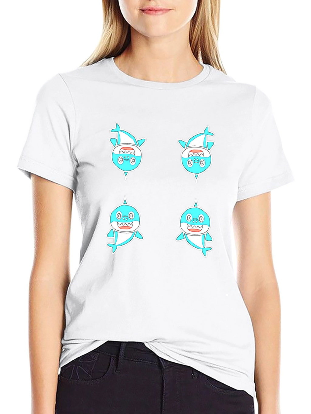Baby Shark Graphic Tee - Mens Black T-Shirt