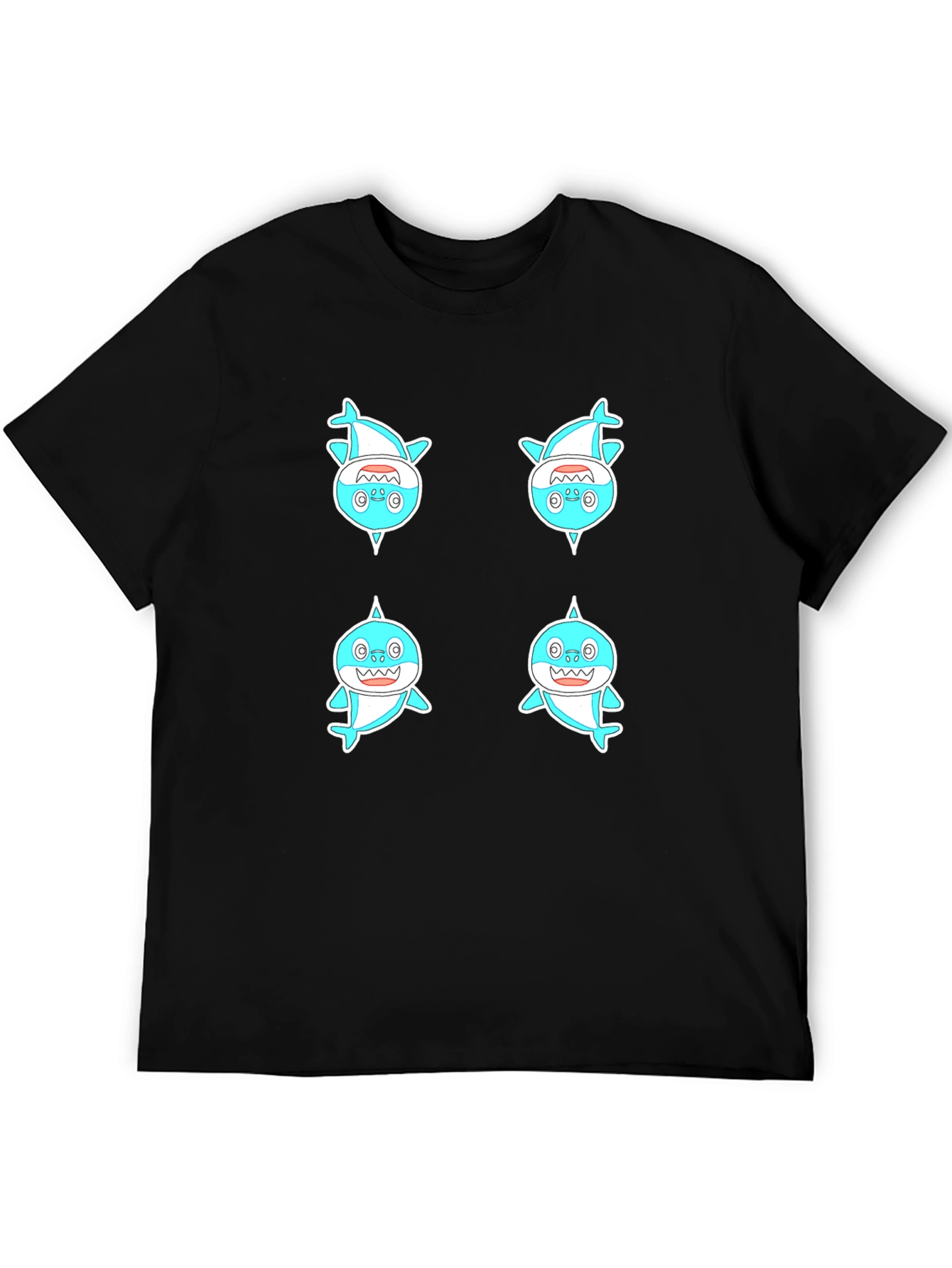 Baby Shark Graphic Tee - Mens Black T-Shirt