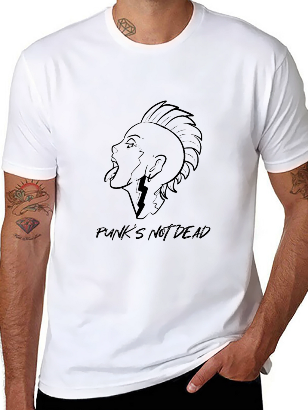 Punks Not Dead Graphic Tee