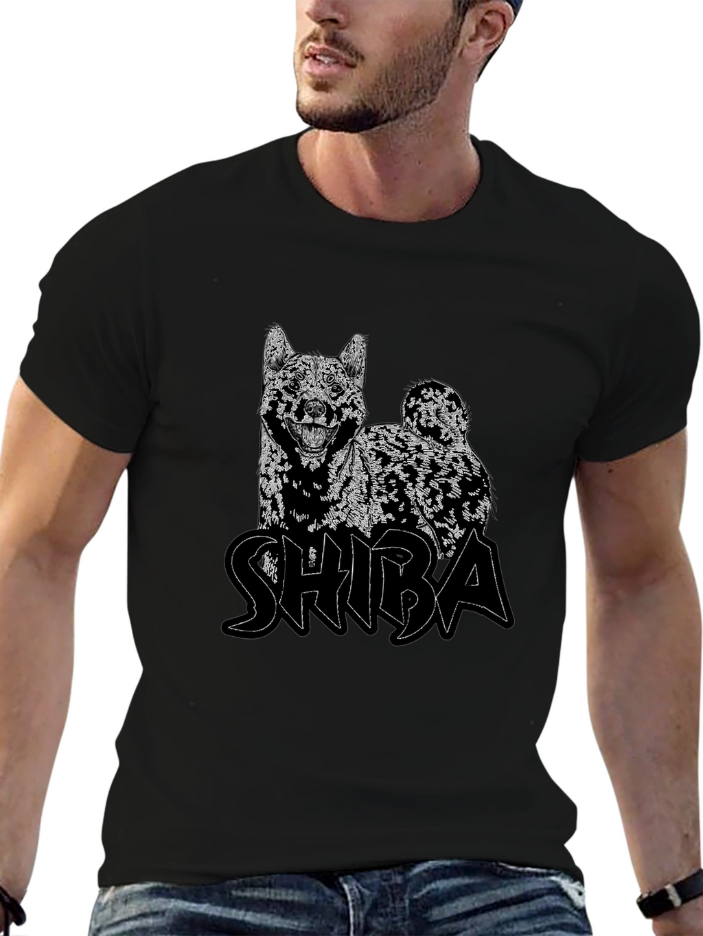 Shiba Dog Graphic T-Shirt - Cool Design