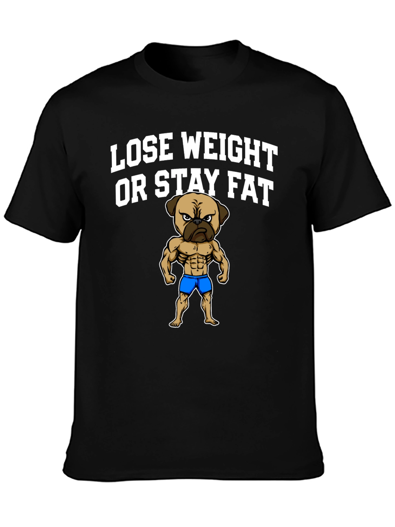 Lose Weight or Stay Fat Pug T-Shirt