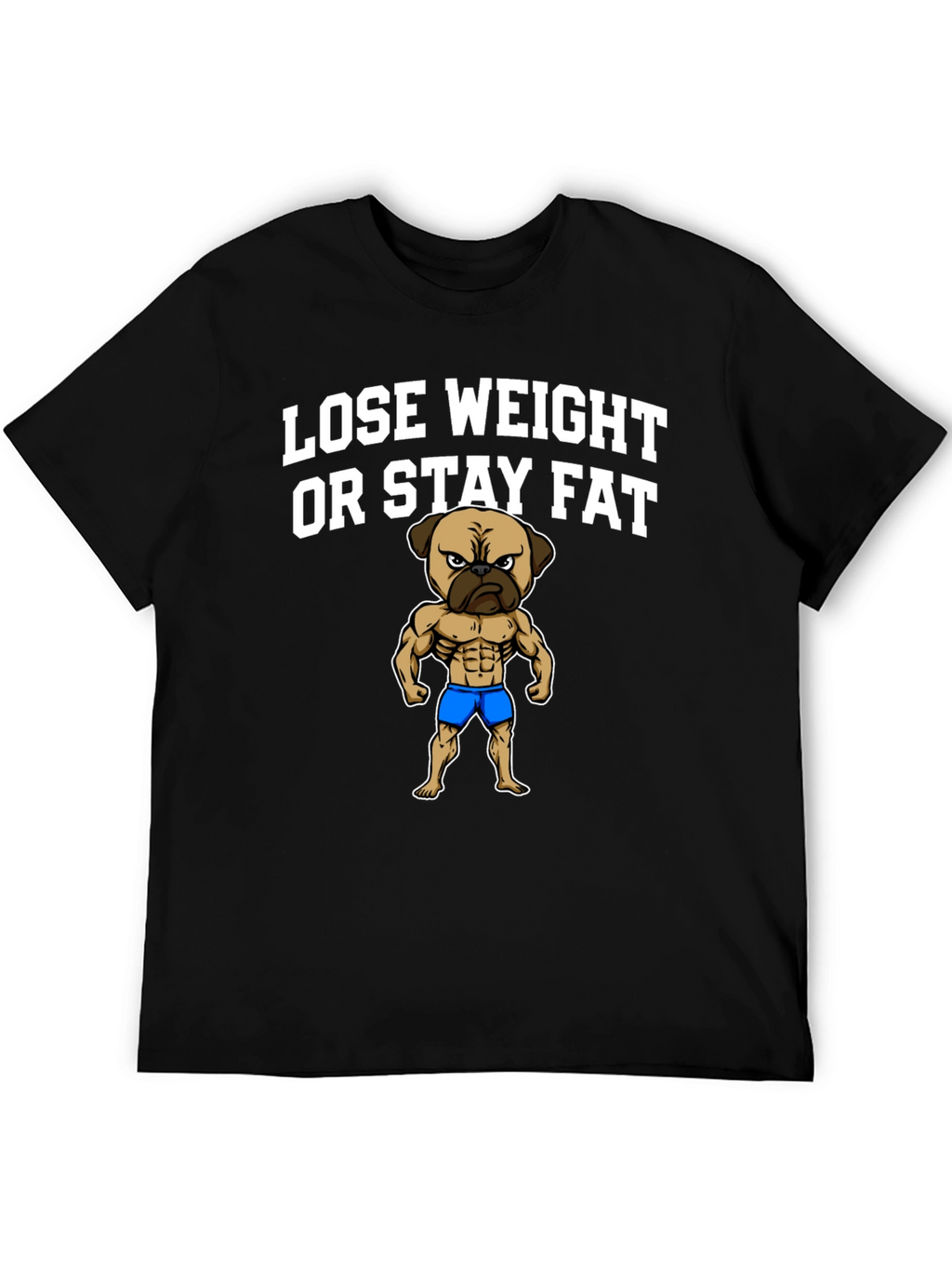 Lose Weight or Stay Fat Pug T-Shirt