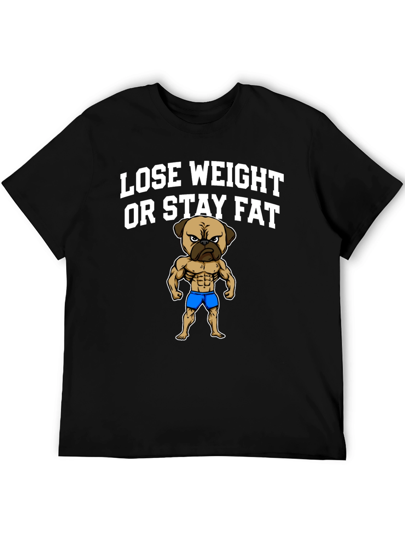 Lose Weight or Stay Fat Pug T-Shirt