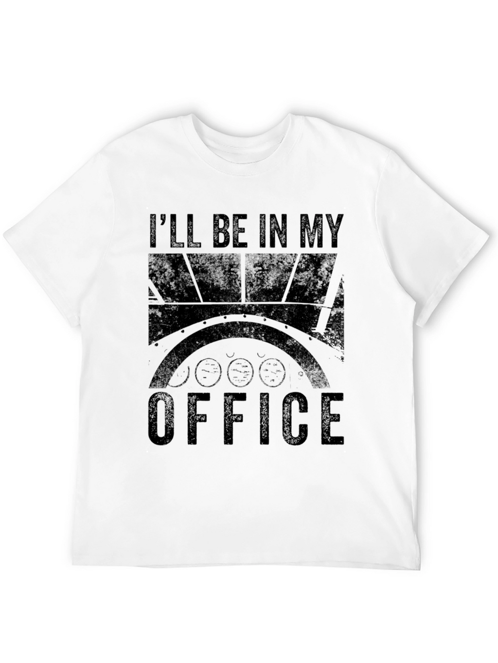 Ill Be In My Office Black Graphic Tee