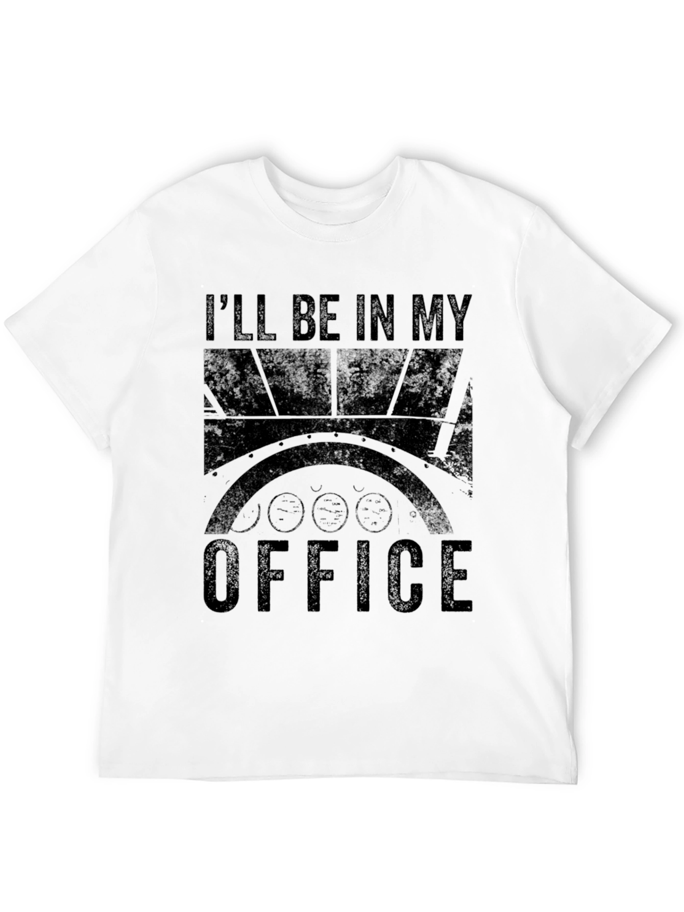 Ill Be In My Office Black Graphic Tee