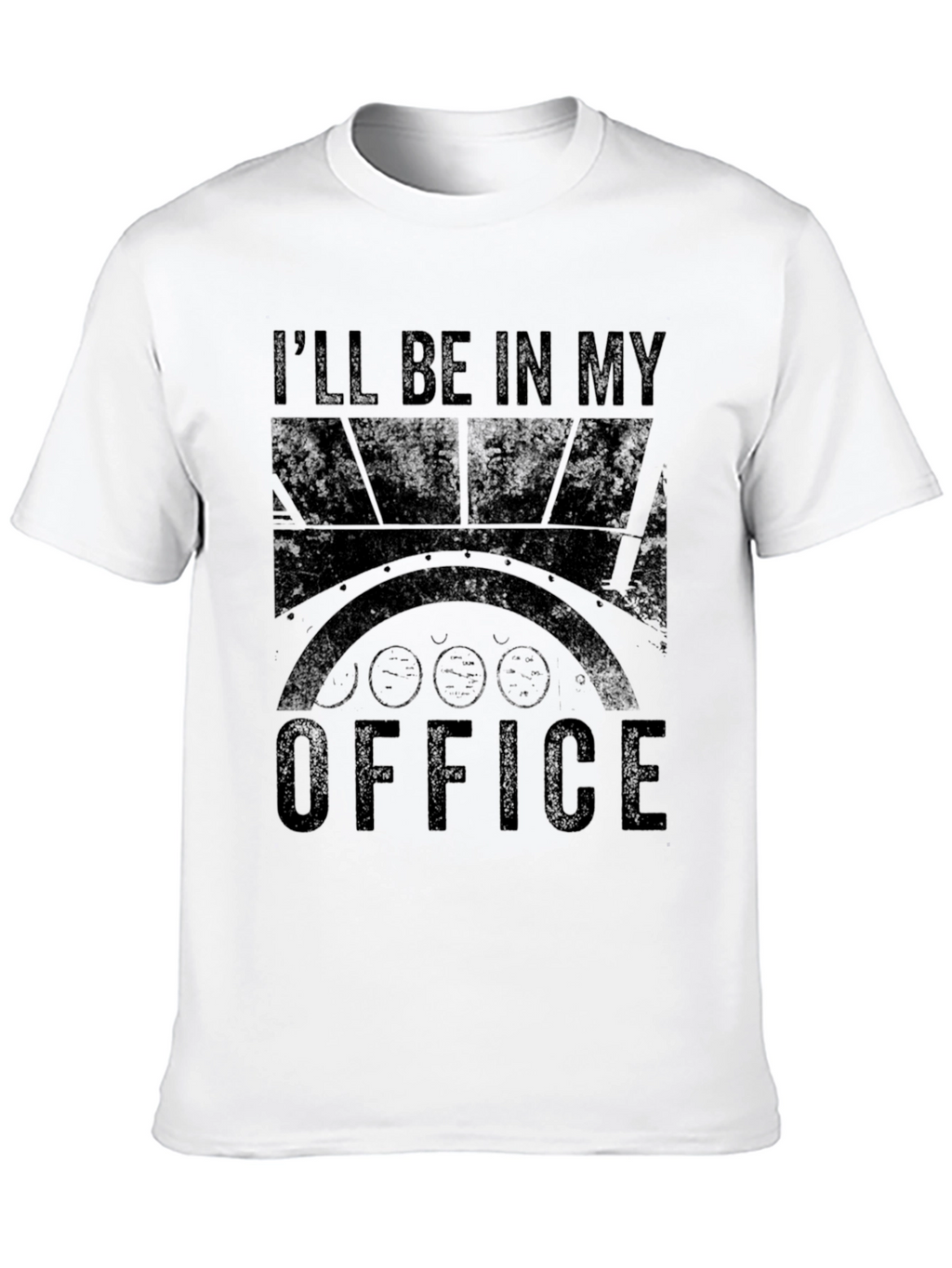 Ill Be In My Office Black Graphic Tee