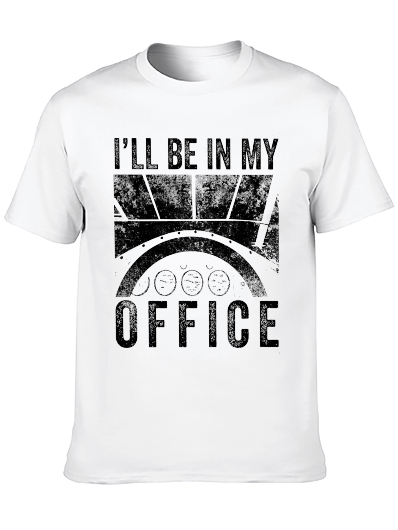 Ill Be In My Office Black Graphic Tee