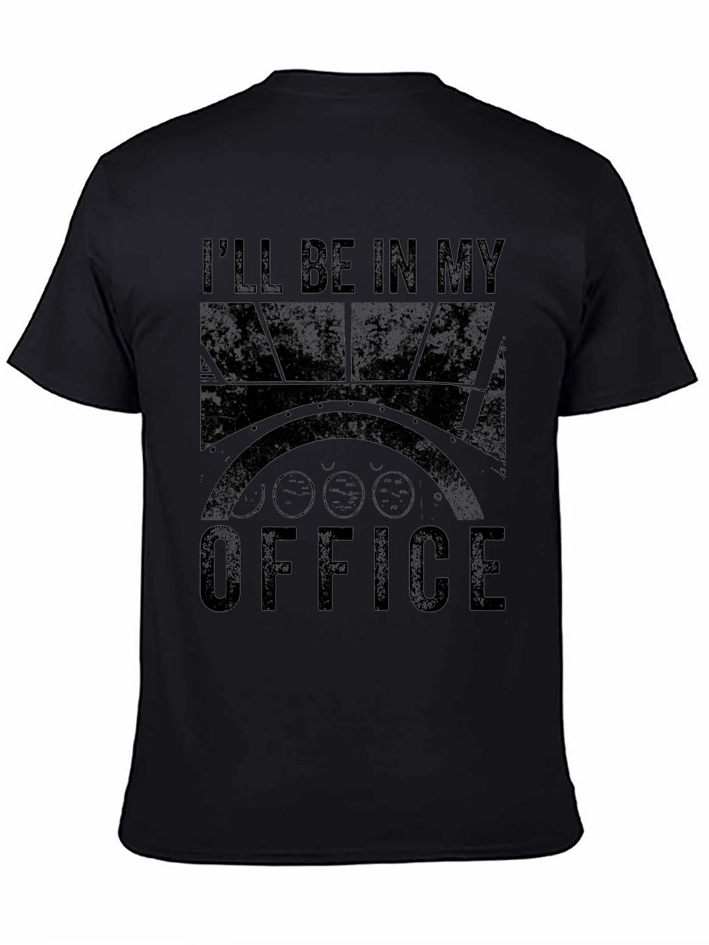 Ill Be In My Office Black Graphic Tee