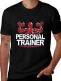 Personal Trainer Graphic T-Shirt - Black Gym Apparel