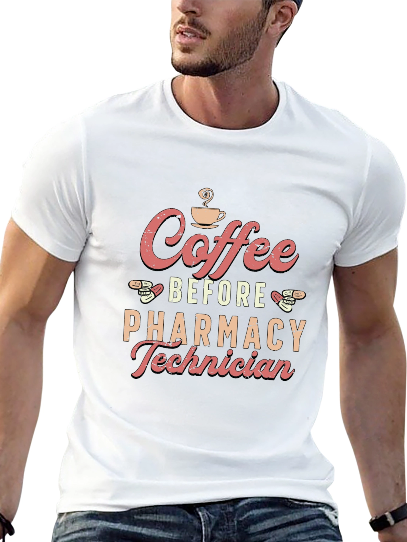 Coffee Before Pharmacy Technician T-Shirt