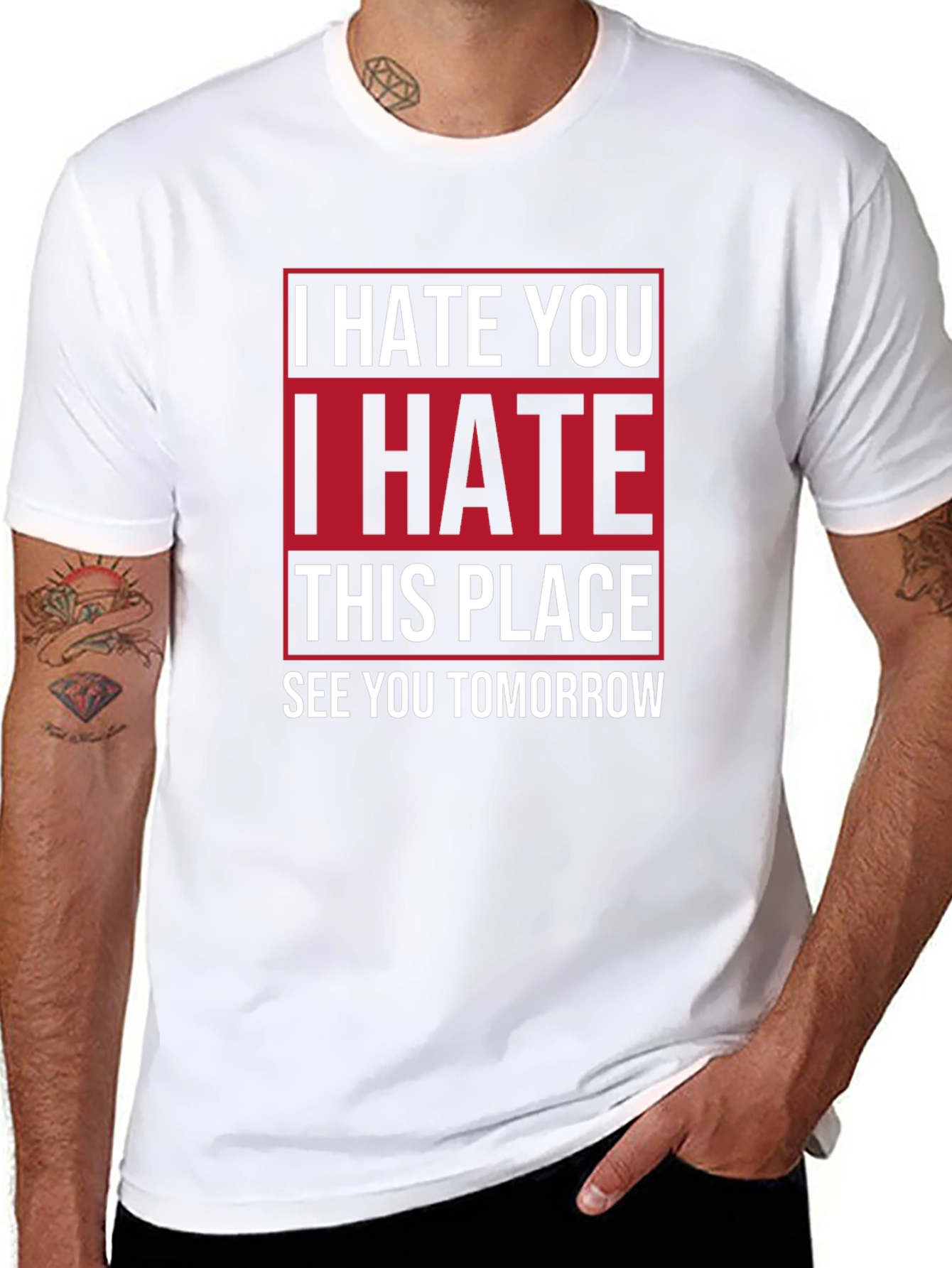 I Hate You T-Shirt | Funny Graphic Tee