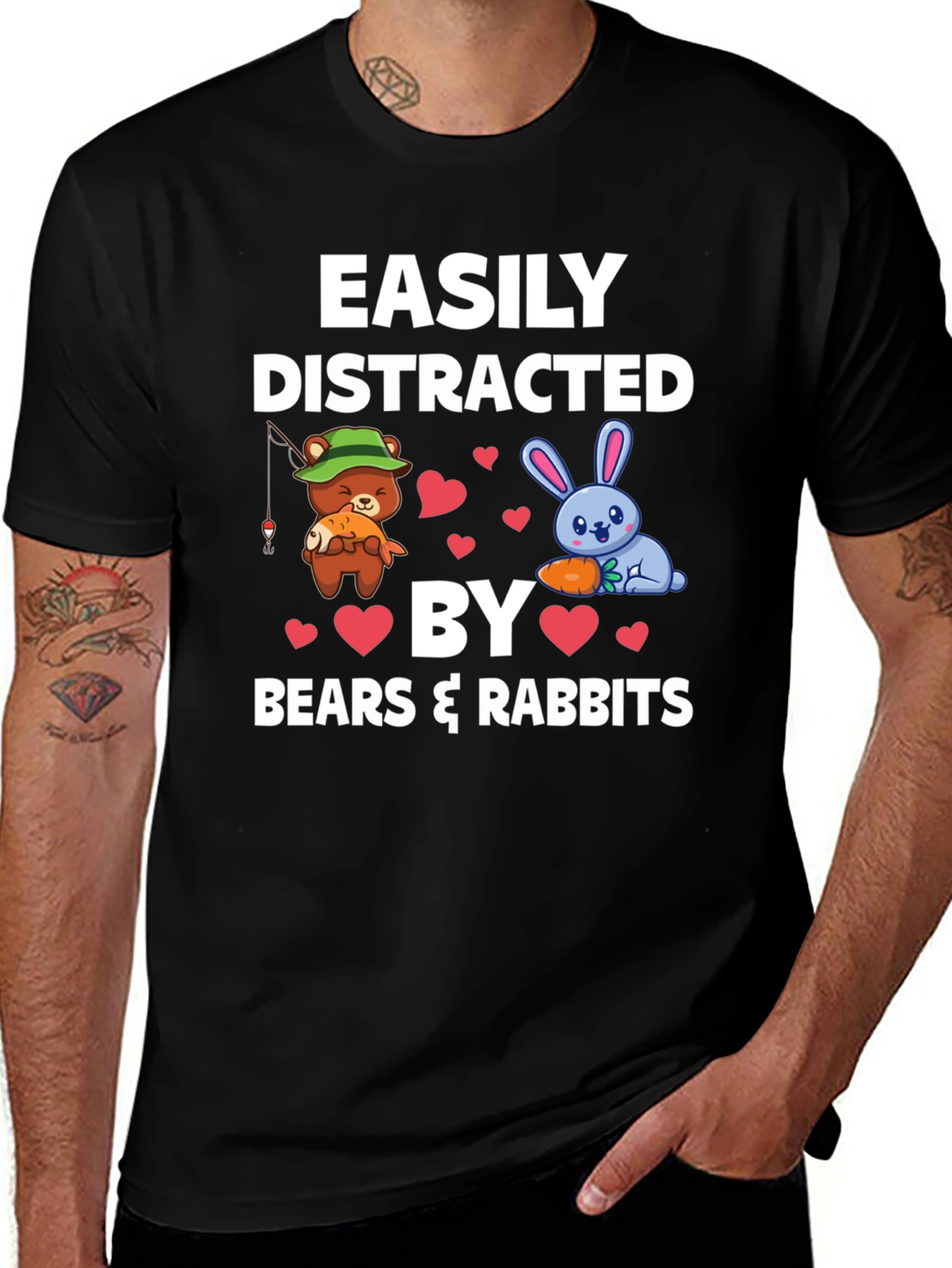 Easily Distracted by Bears & Rabbits T-Shirt