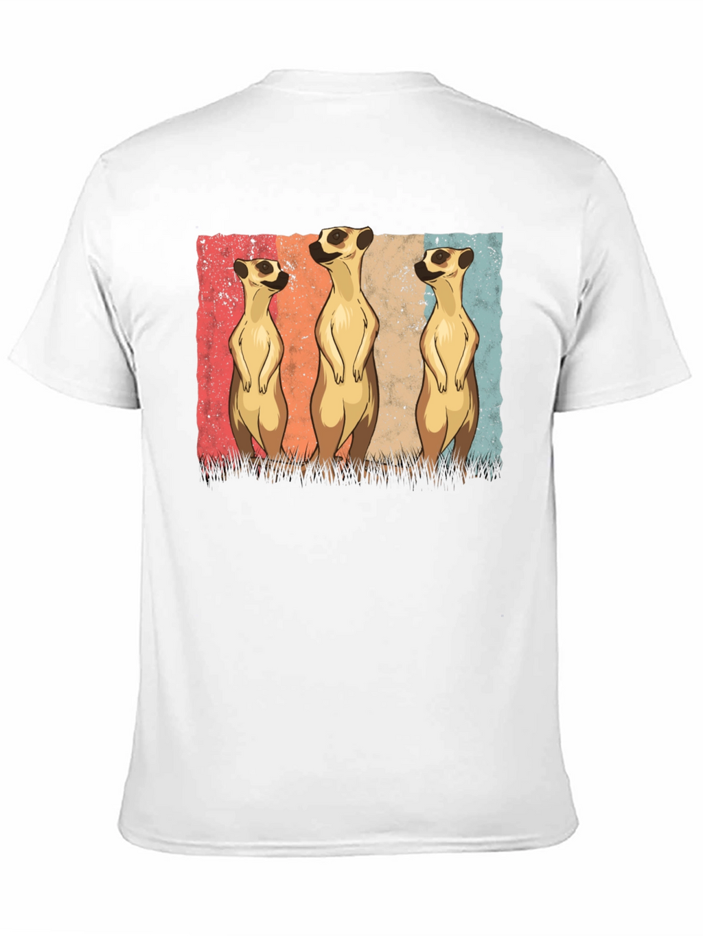 Meerkat Trio Graphic Tee - Mens Black T-Shirt