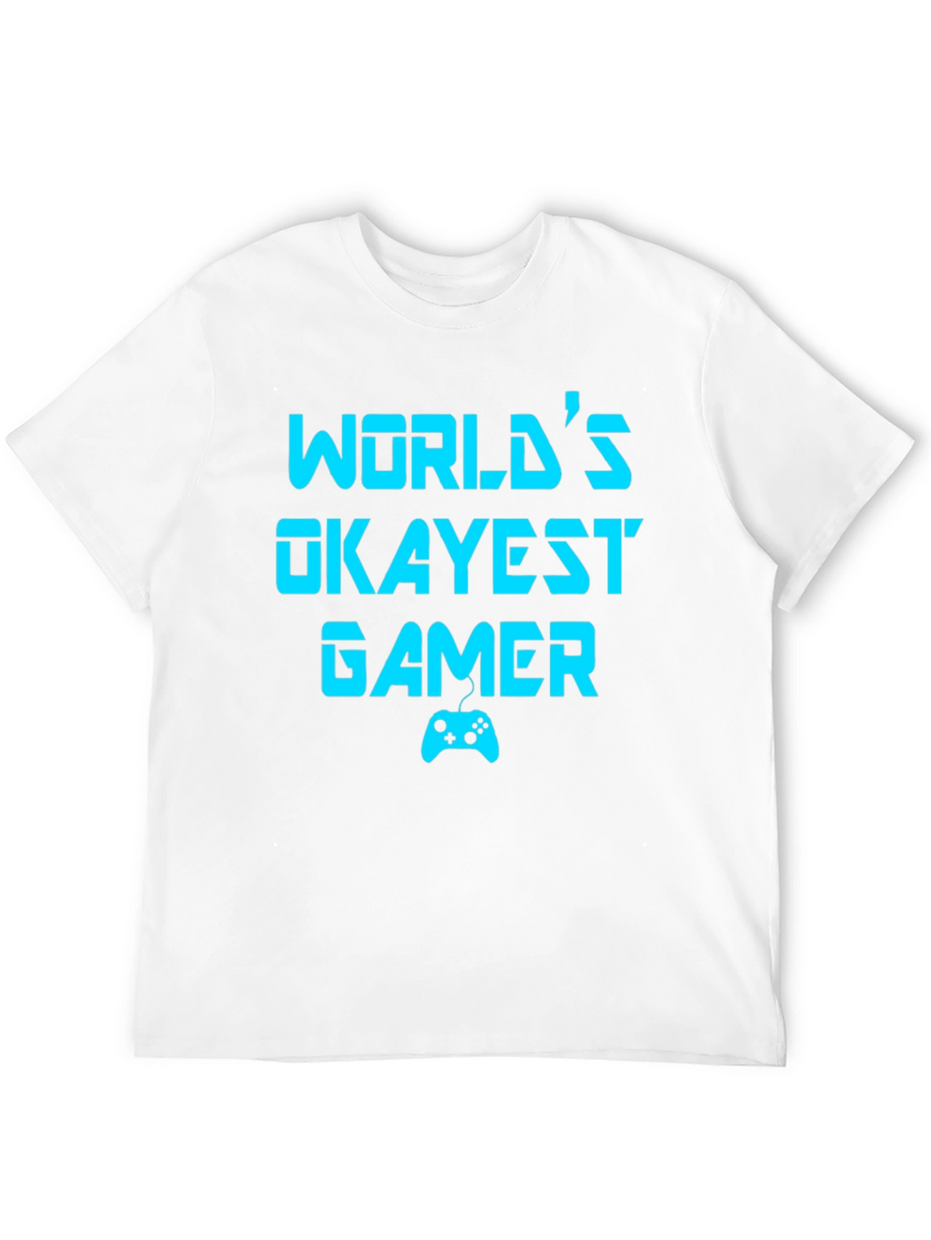Worlds Okayest Gamer T-Shirt - Funny Gaming Tee