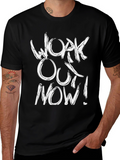 Workout Now Black Graphic Tee