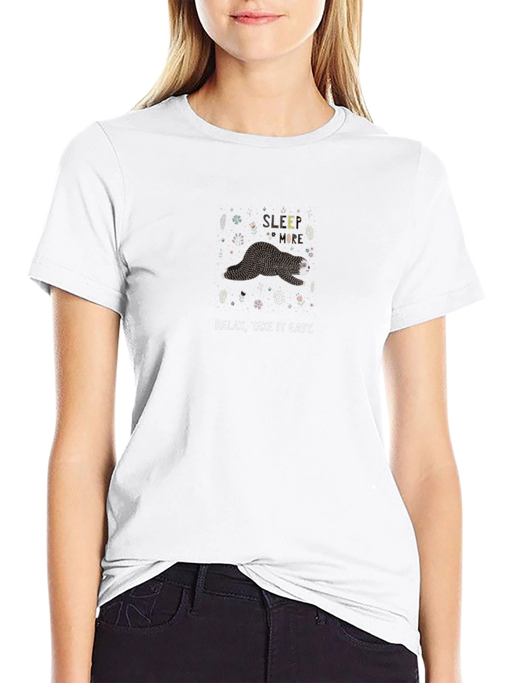 Relax Sloth Graphic Tee - Take it Easy