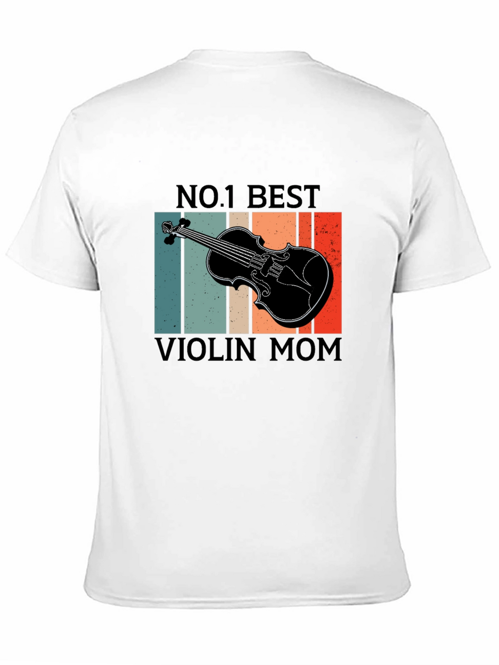 No. 1 Best Violin Mom T-Shirt - Retro Design