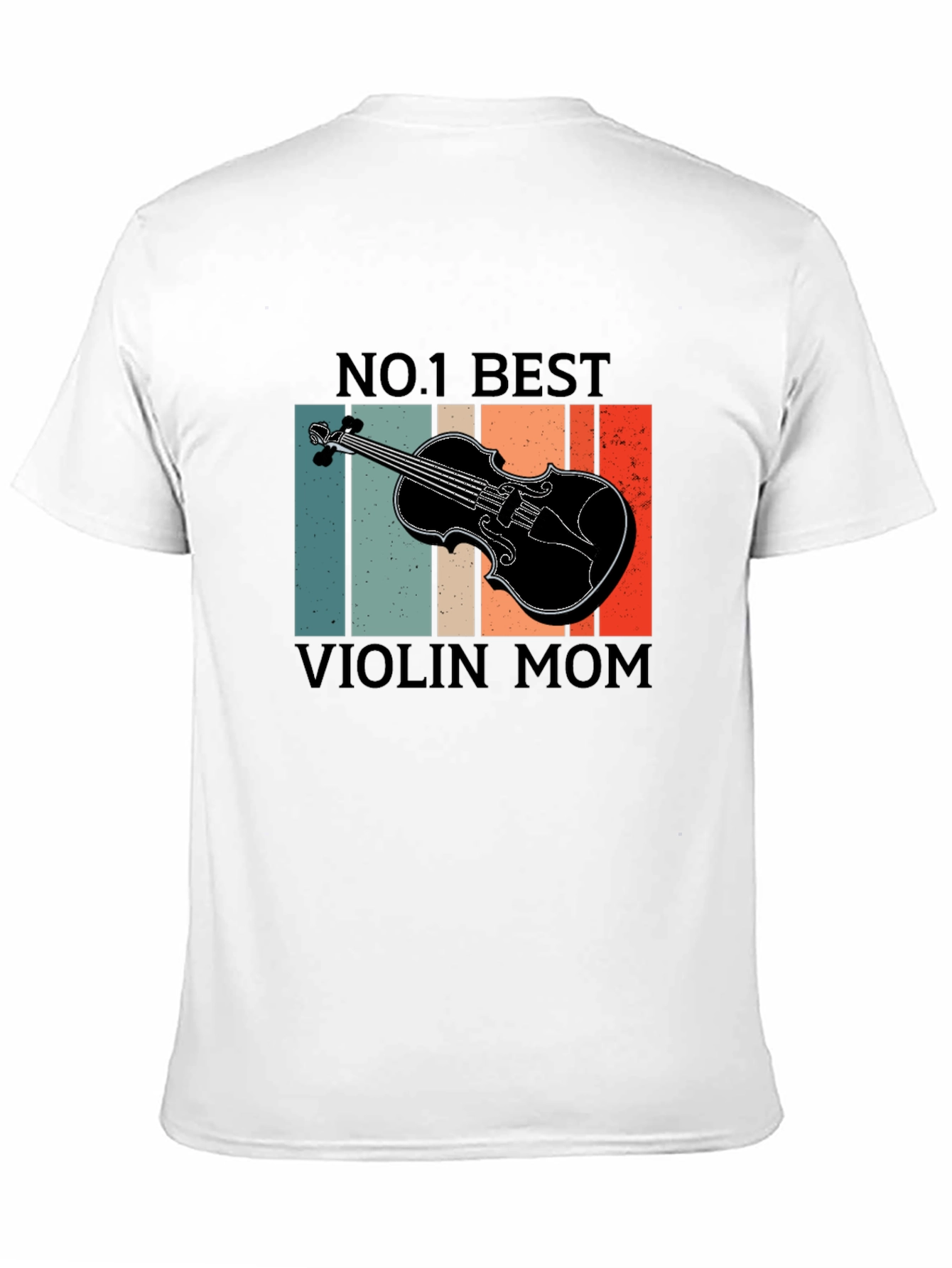 No. 1 Best Violin Mom T-Shirt - Retro Design