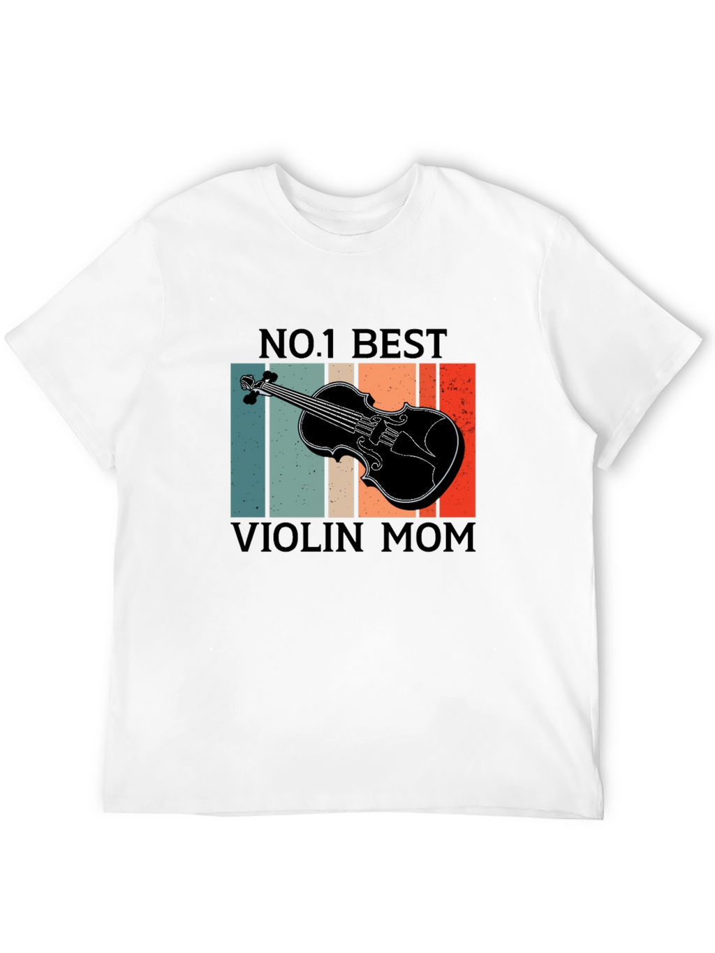 No. 1 Best Violin Mom T-Shirt - Retro Design