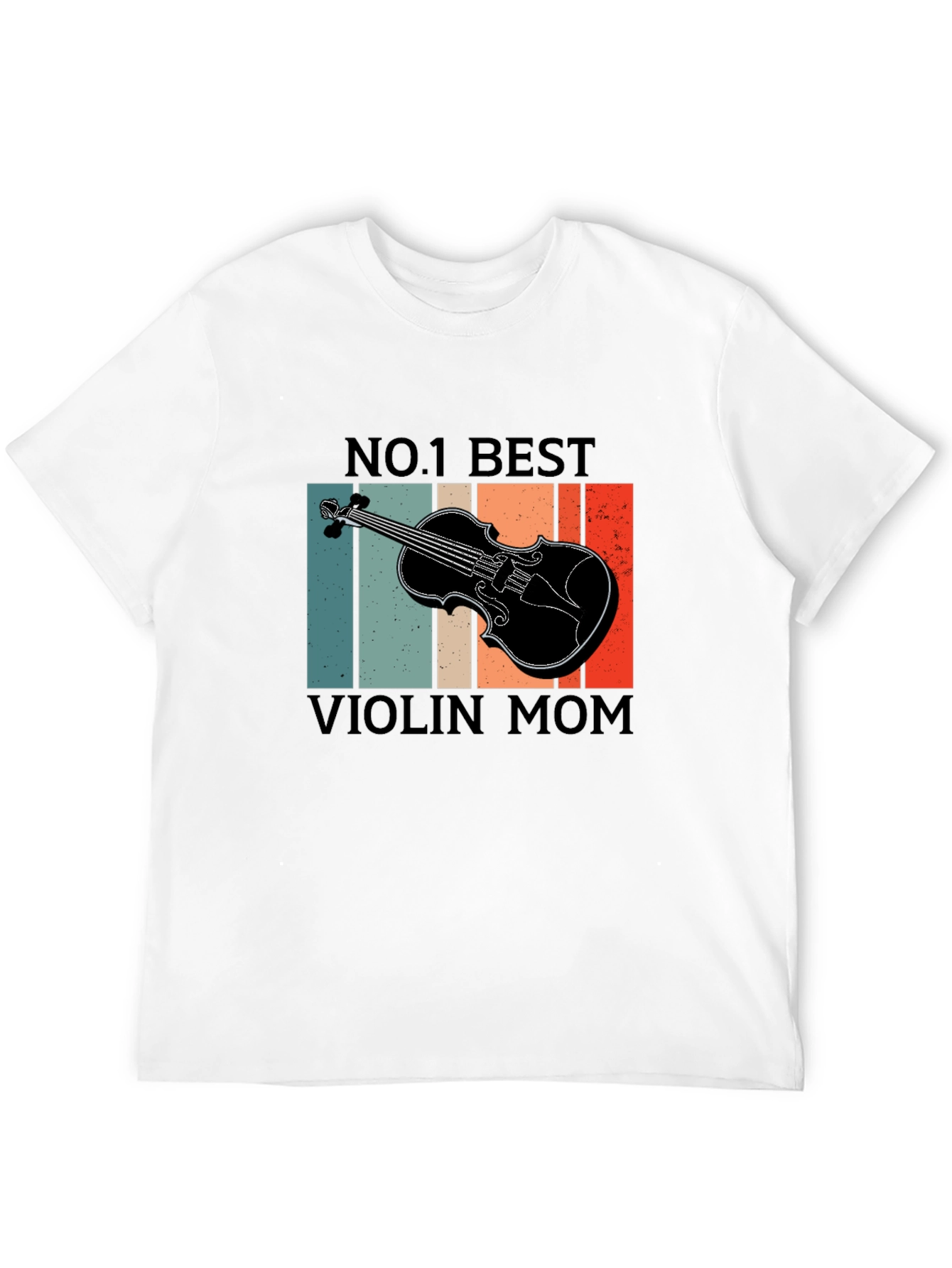 No. 1 Best Violin Mom T-Shirt - Retro Design