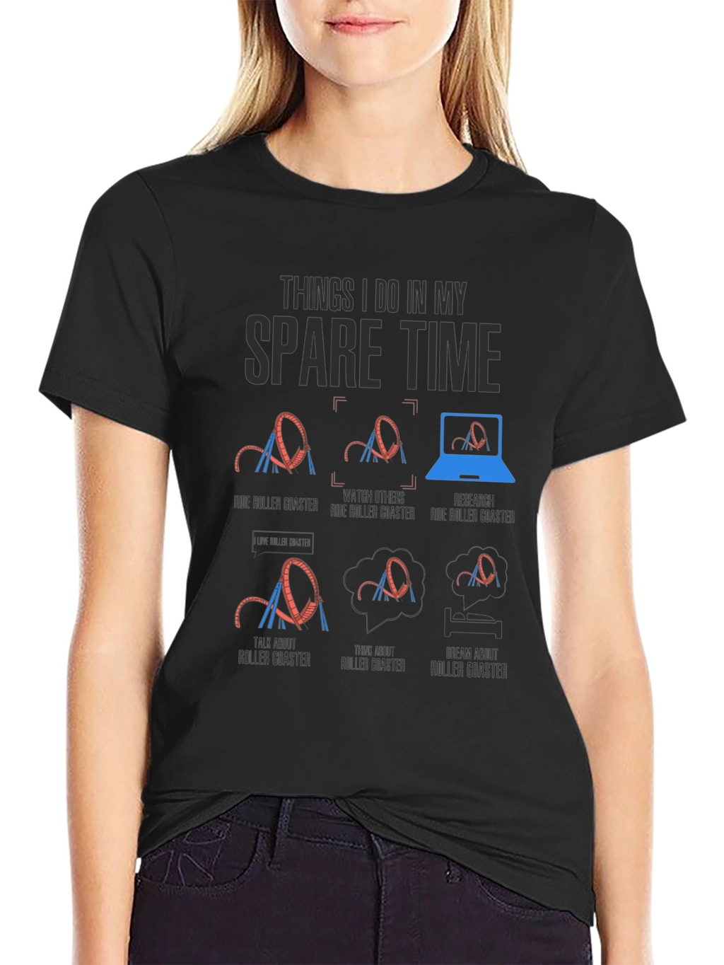 Roller Coaster Spare Time T-Shirt