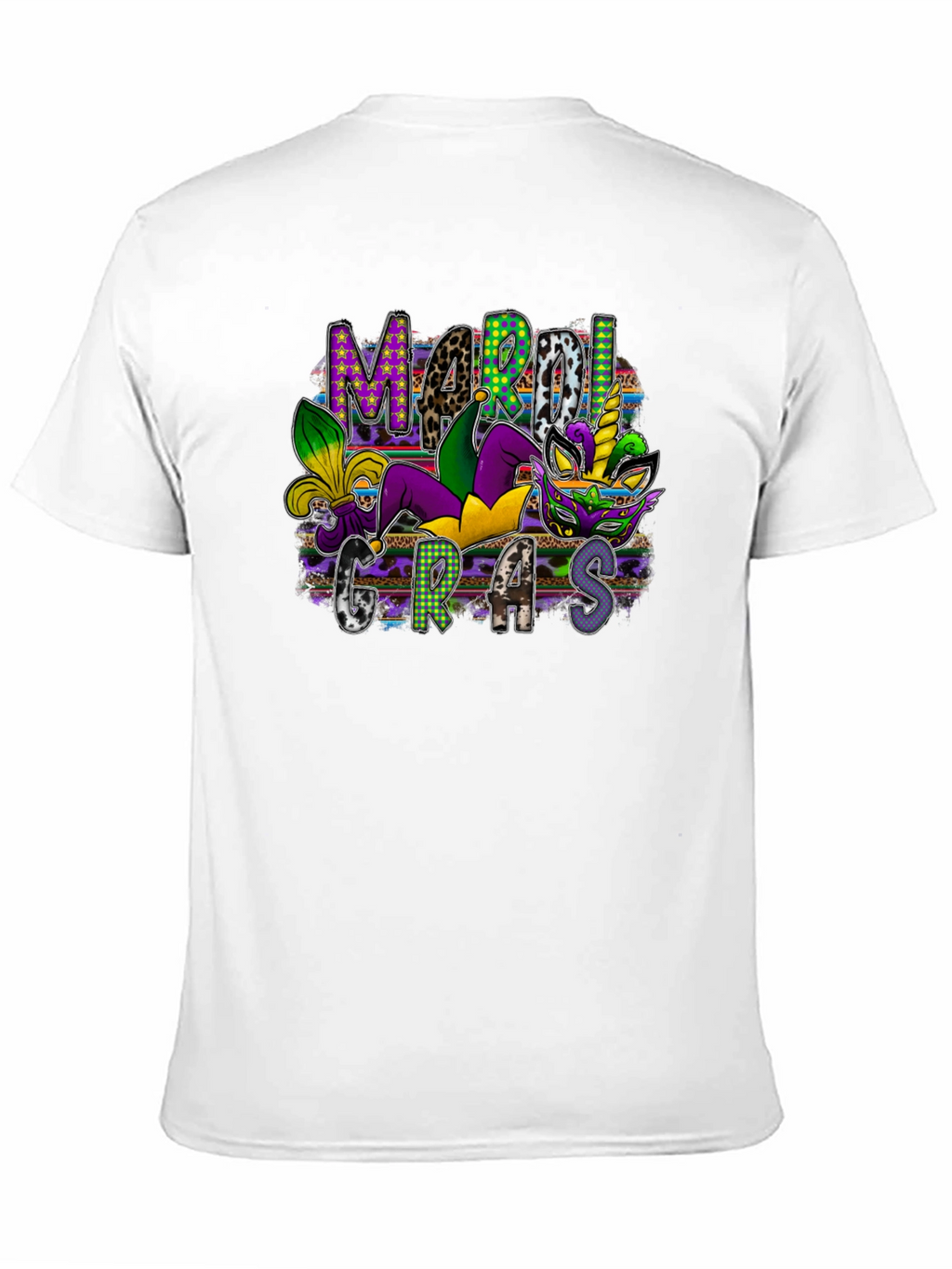 Mardi Gras Graphic Tee - Unisex Black T-Shirt
