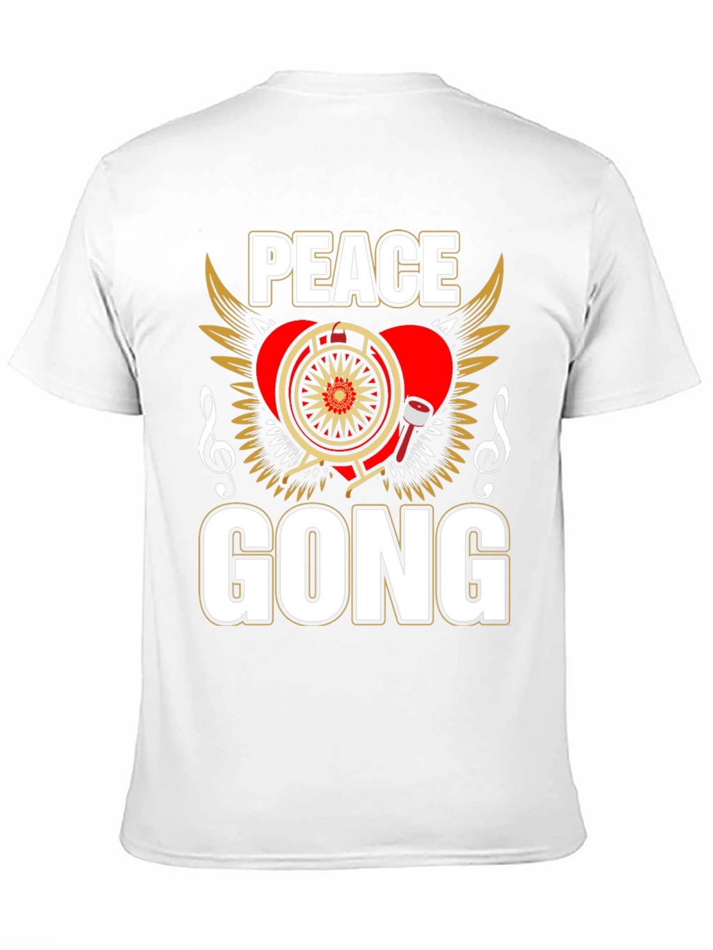 Peace Gong T-Shirt - Musical Humor Tee