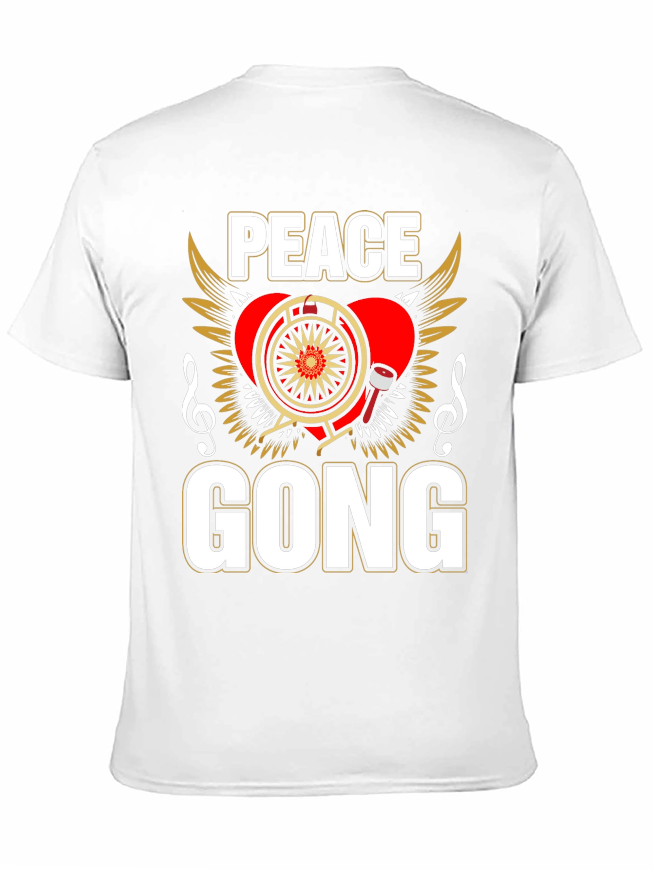 Peace Gong T-Shirt - Musical Humor Tee