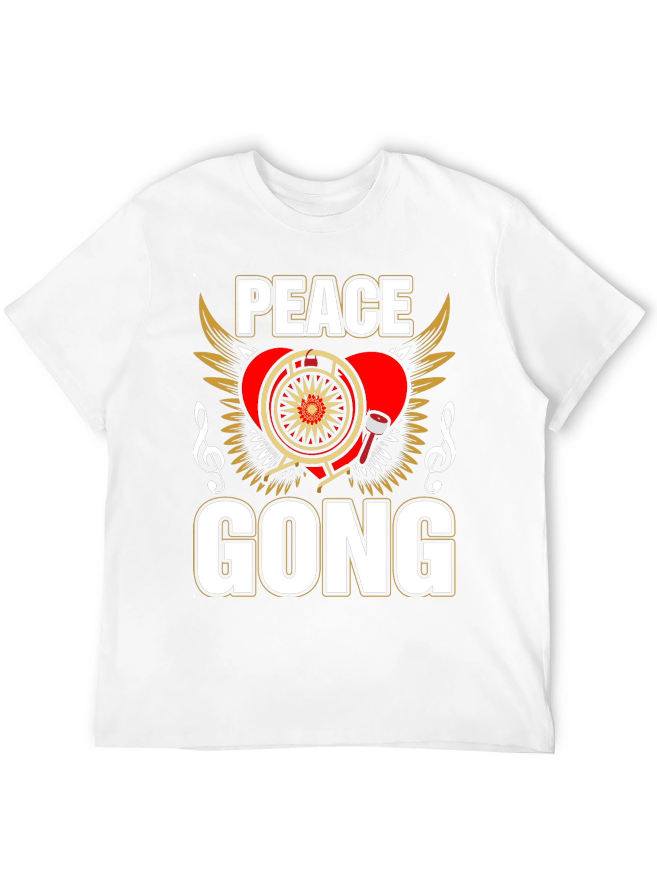 Peace Gong T-Shirt - Musical Humor Tee