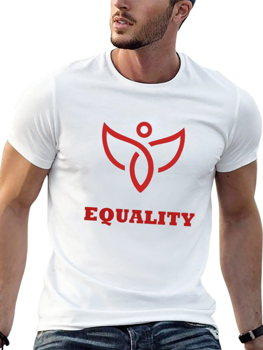 Equality Symbol Graphic Tee - Black