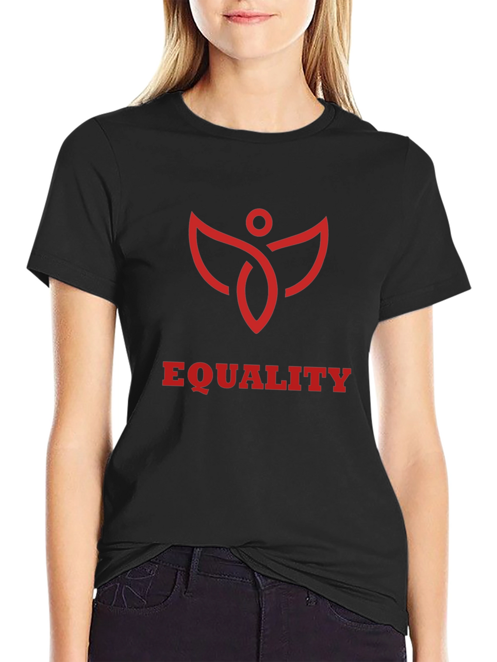Equality Symbol Graphic Tee - Black