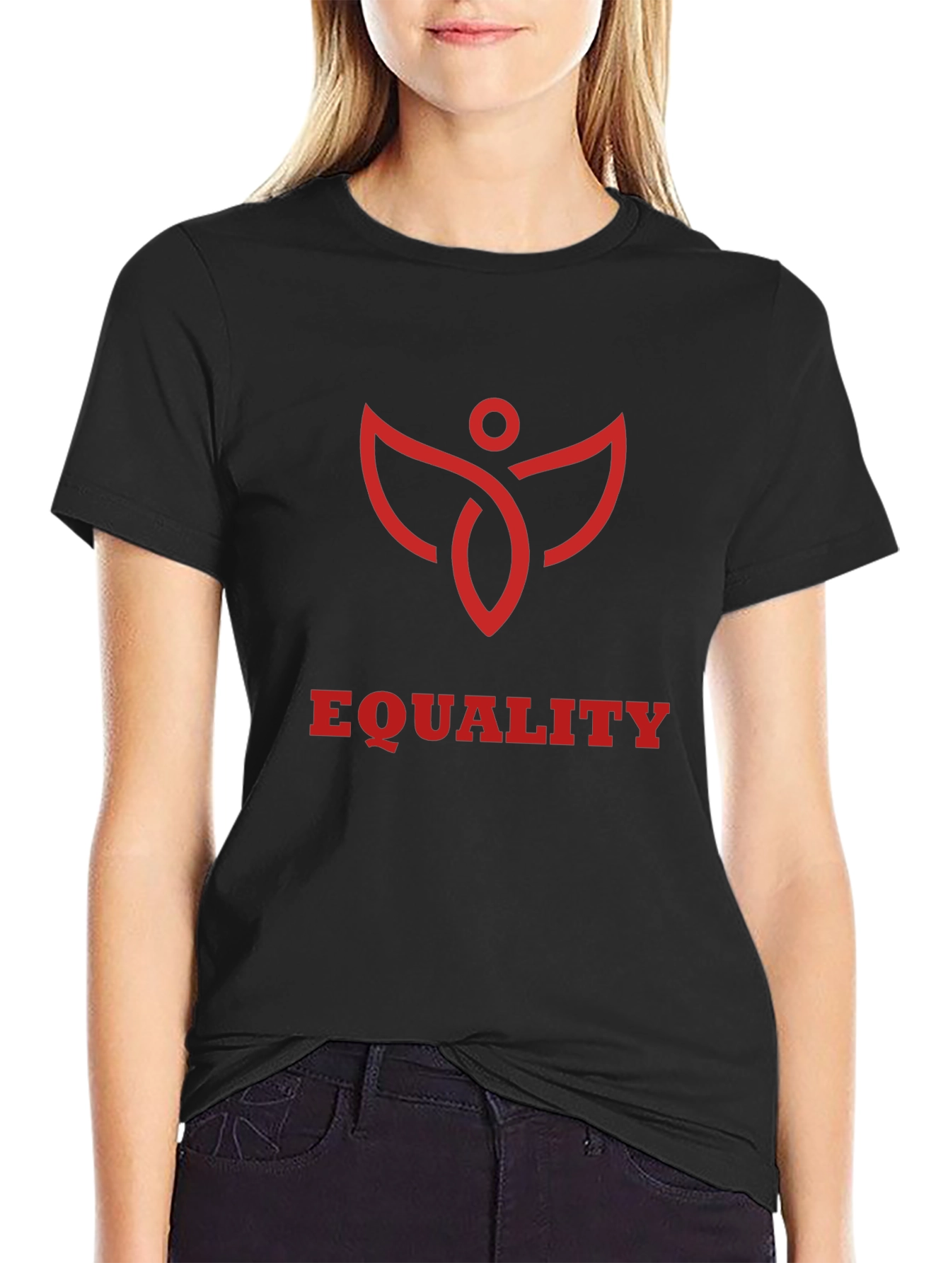 Equality Symbol Graphic Tee - Black