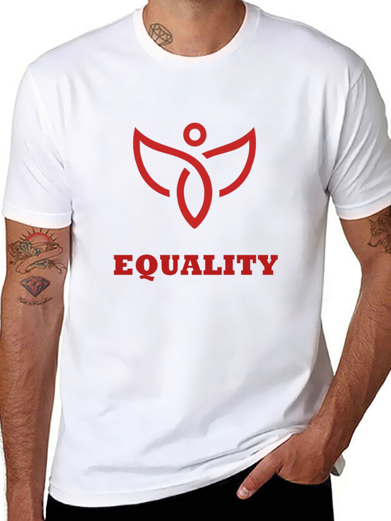 Equality Symbol Graphic Tee - Black
