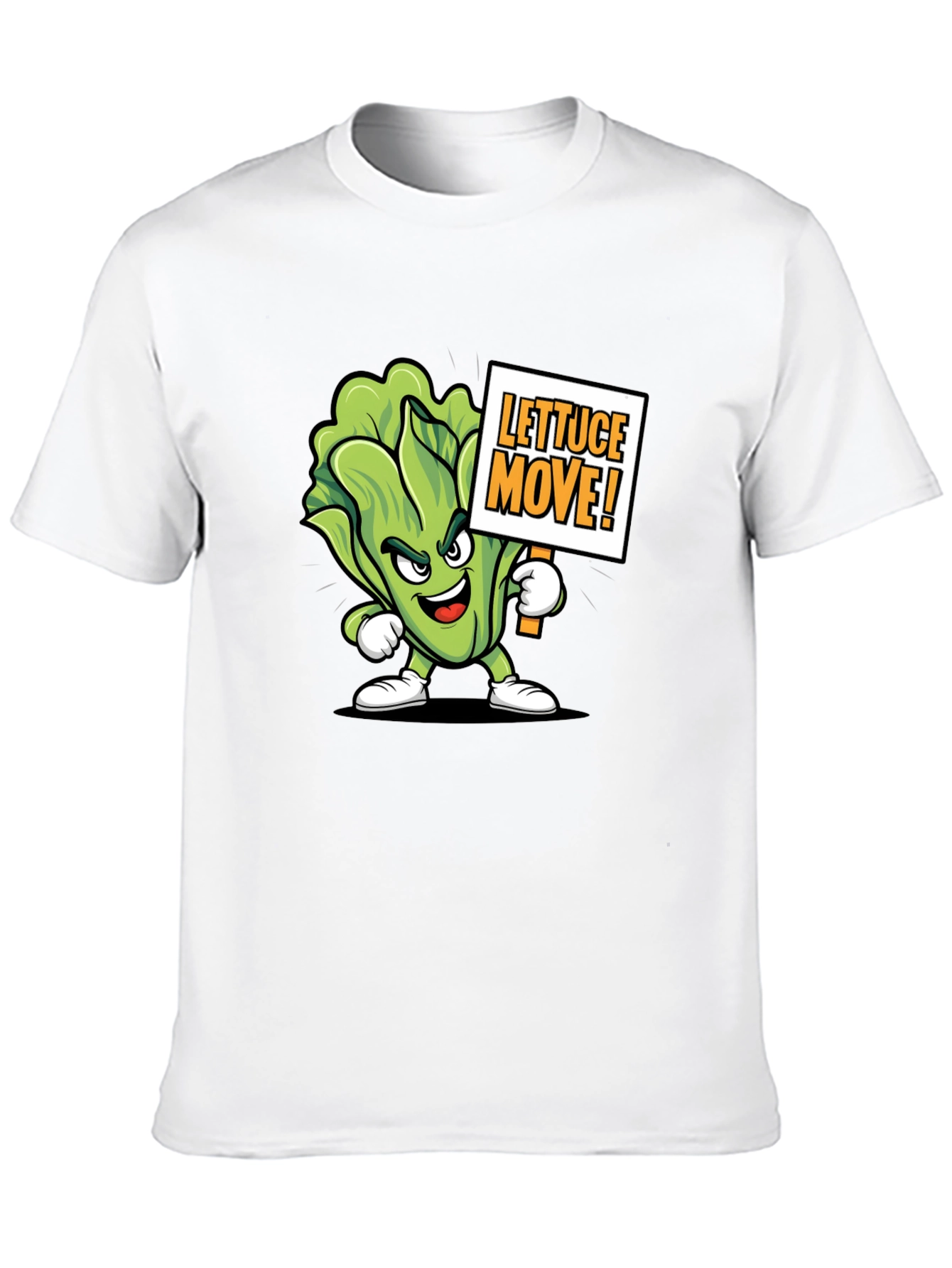 Lettuce Move! Graphic Tee - Funny Vegan T-Shirt
