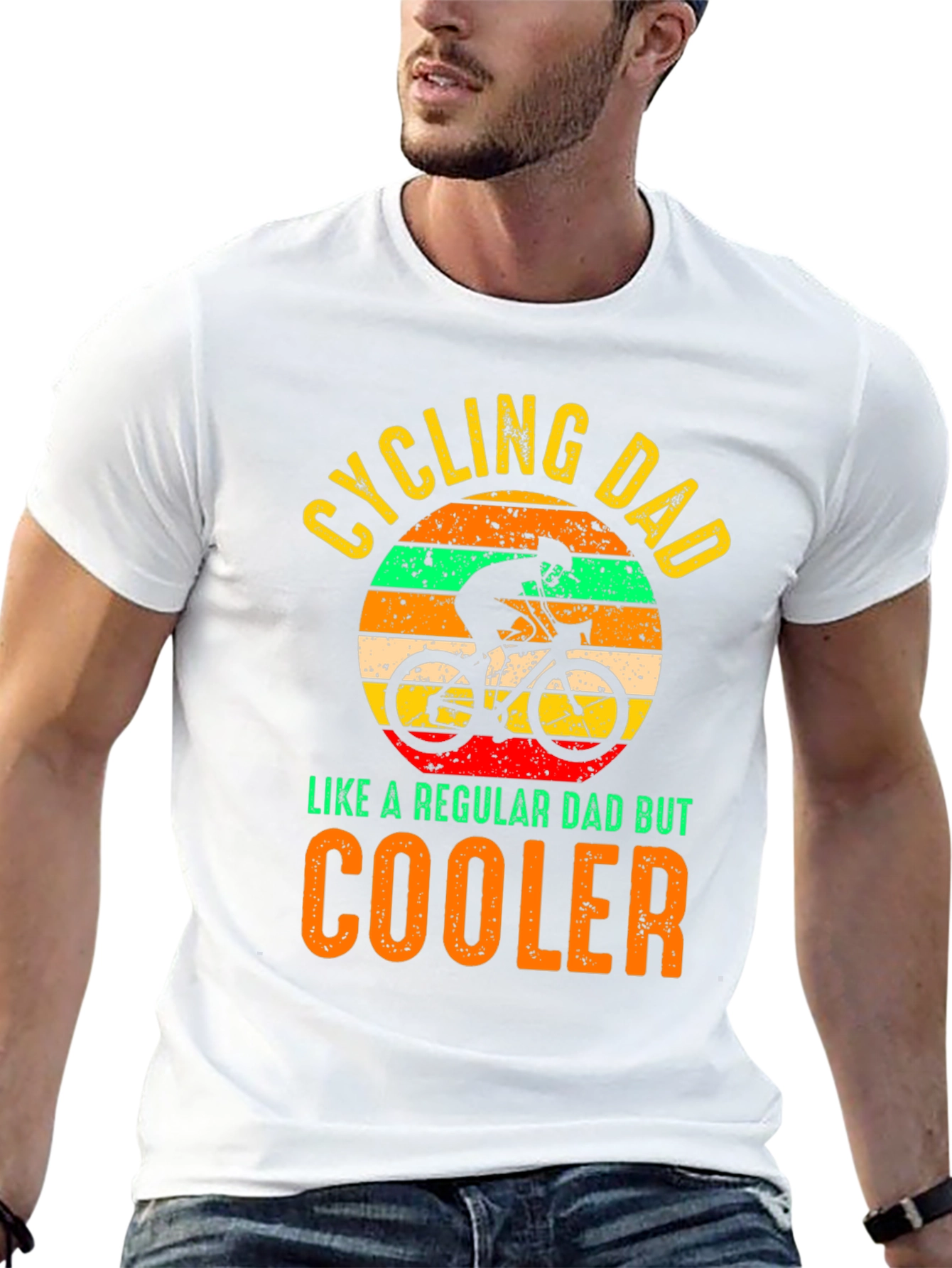 Cycling Dad T-Shirt - Cooler Than Regular Dads
