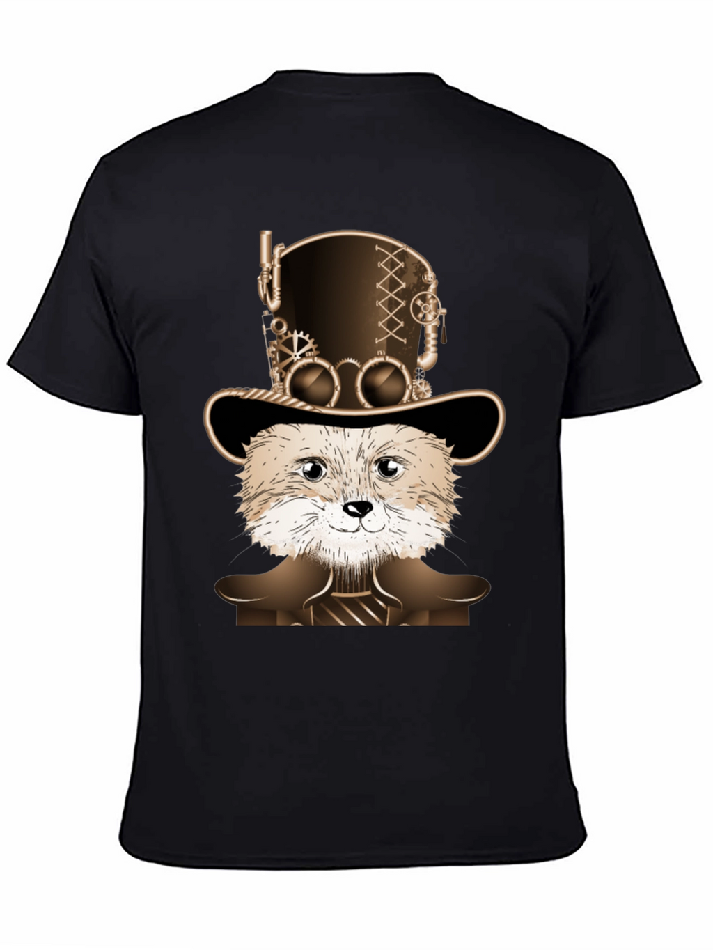 Steampunk Fox Graphic T-Shirt - Unique Animal Design