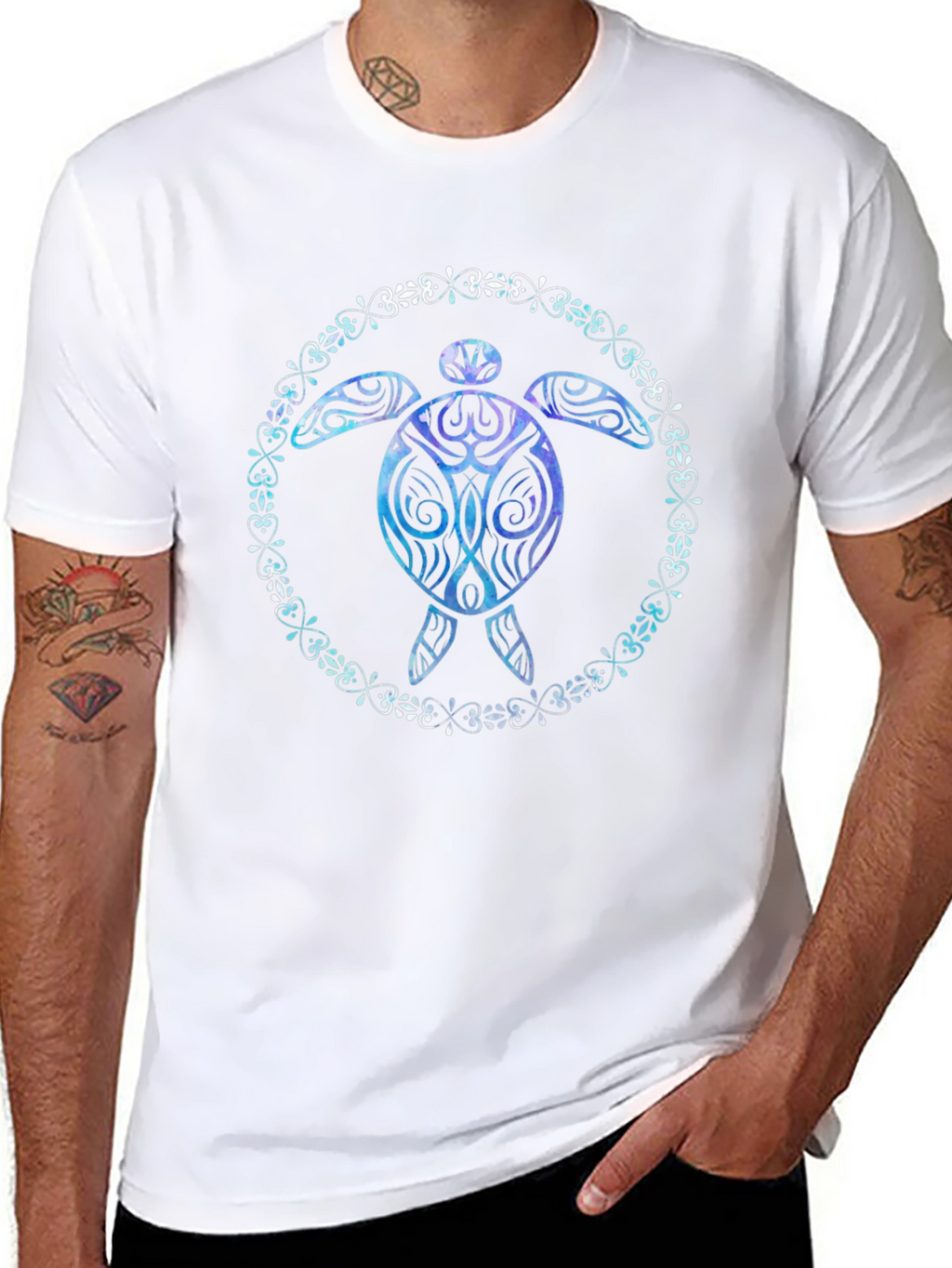 Turtle Graphic T-Shirt Black