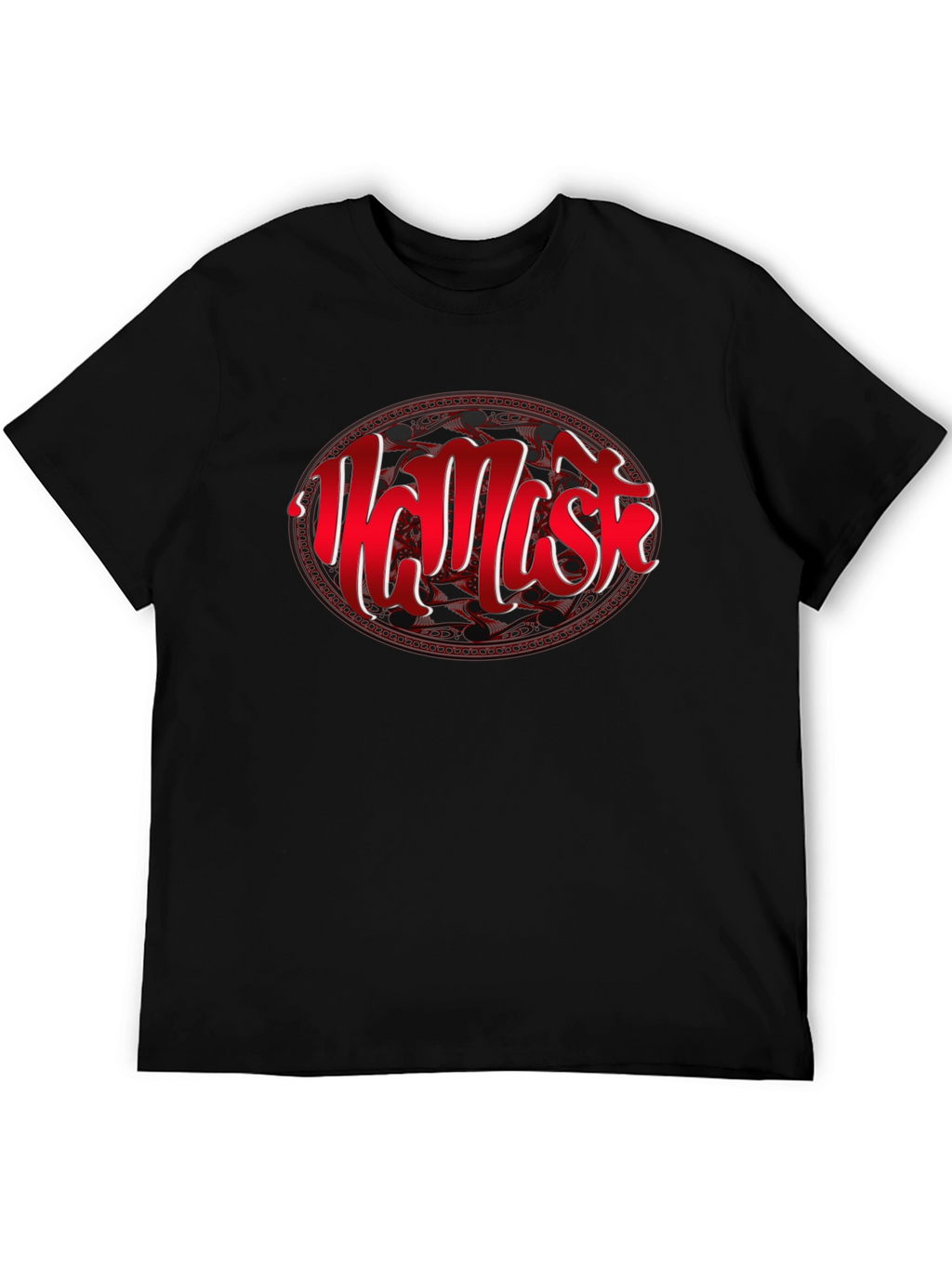 Namaste Graphic Tee - Black Cotton Comfort
