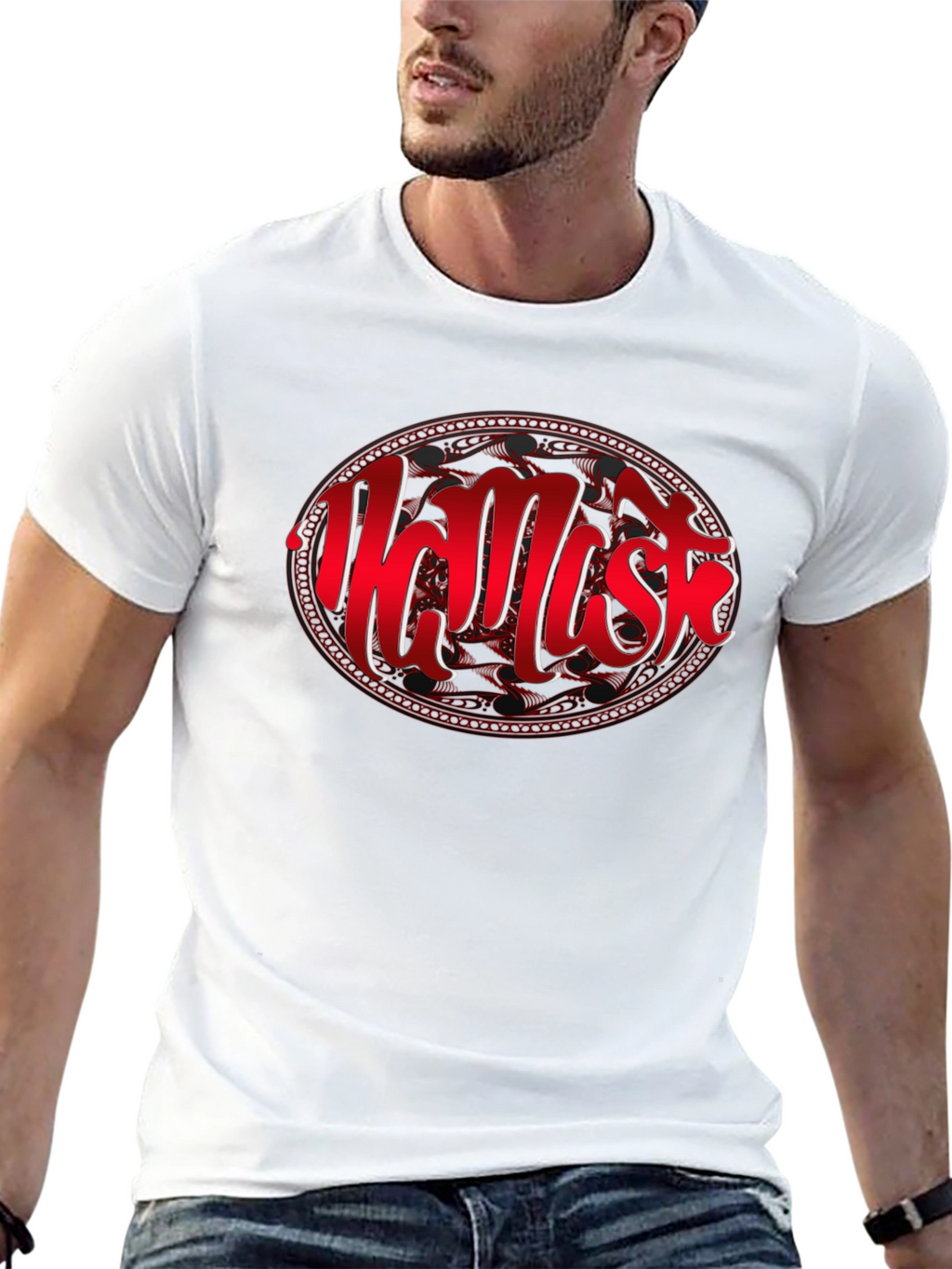 Namaste Graphic Tee - Black Cotton Comfort