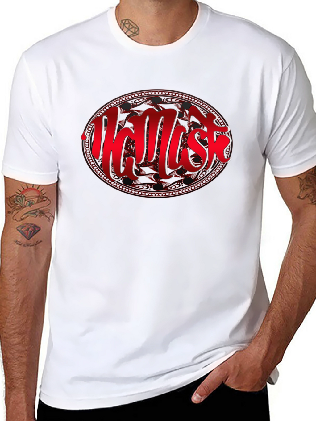 Namaste Graphic Tee - Black Cotton Comfort