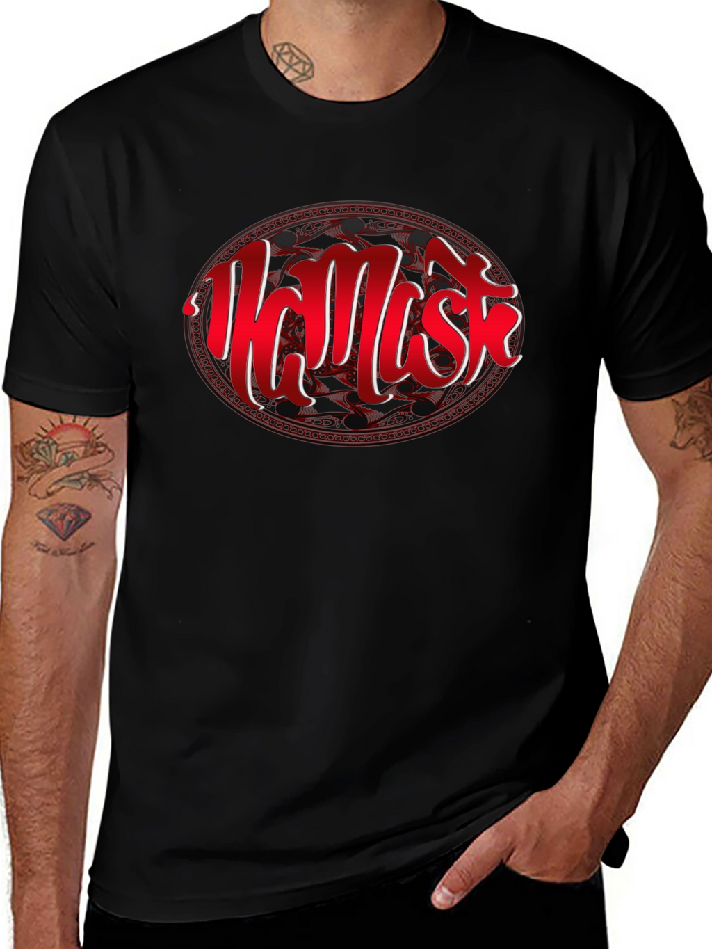 Namaste Graphic Tee - Black Cotton Comfort