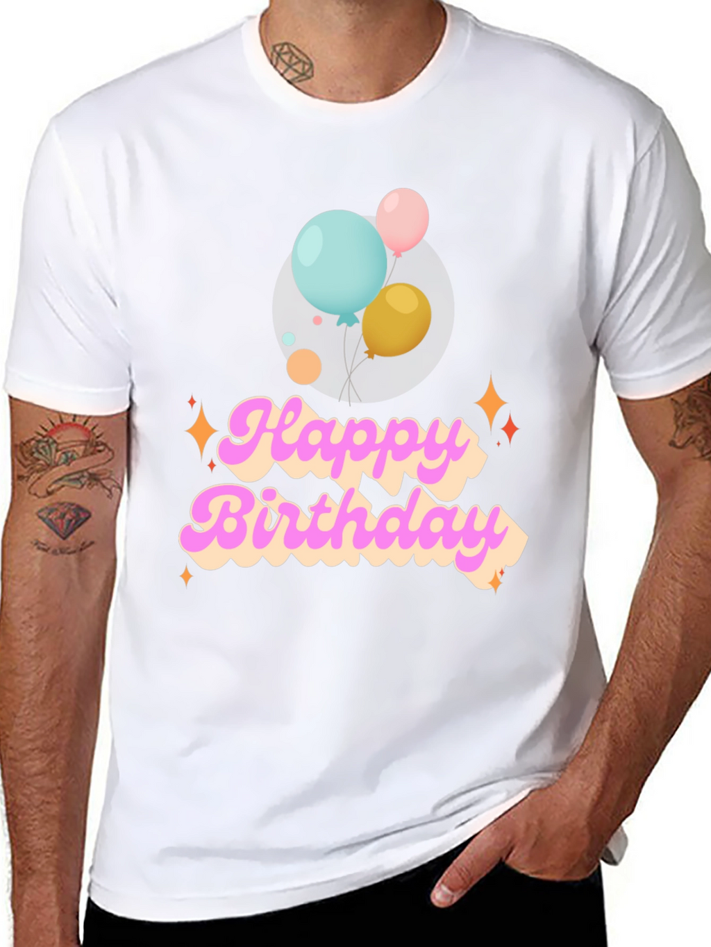 Happy Birthday Graphic Tee - Balloons