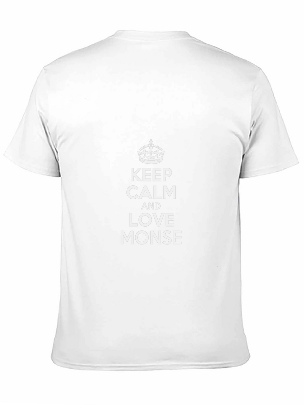 Keep Calm and Love Monse Black T-Shirt