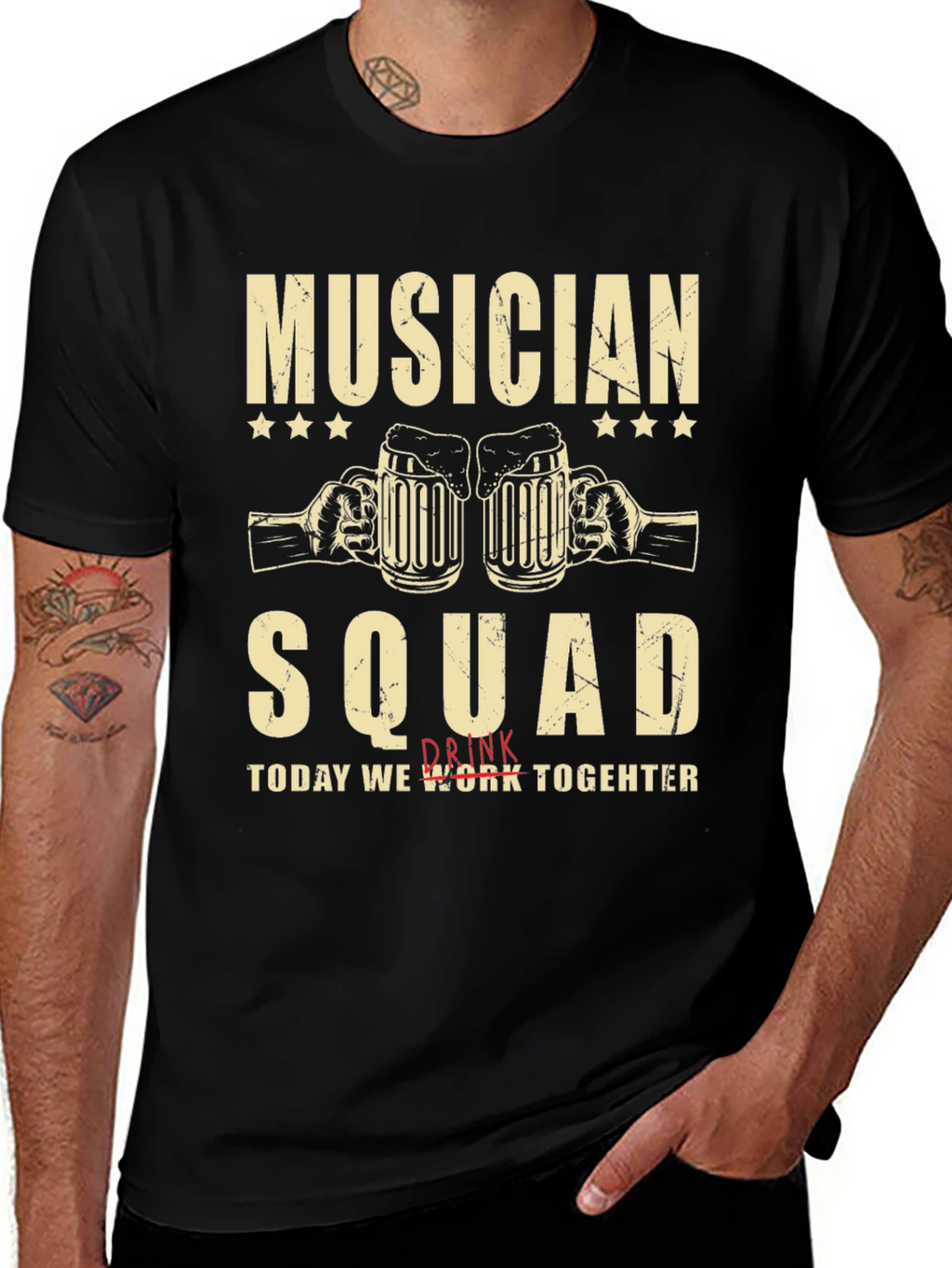 Musician Squad Black T-Shirt