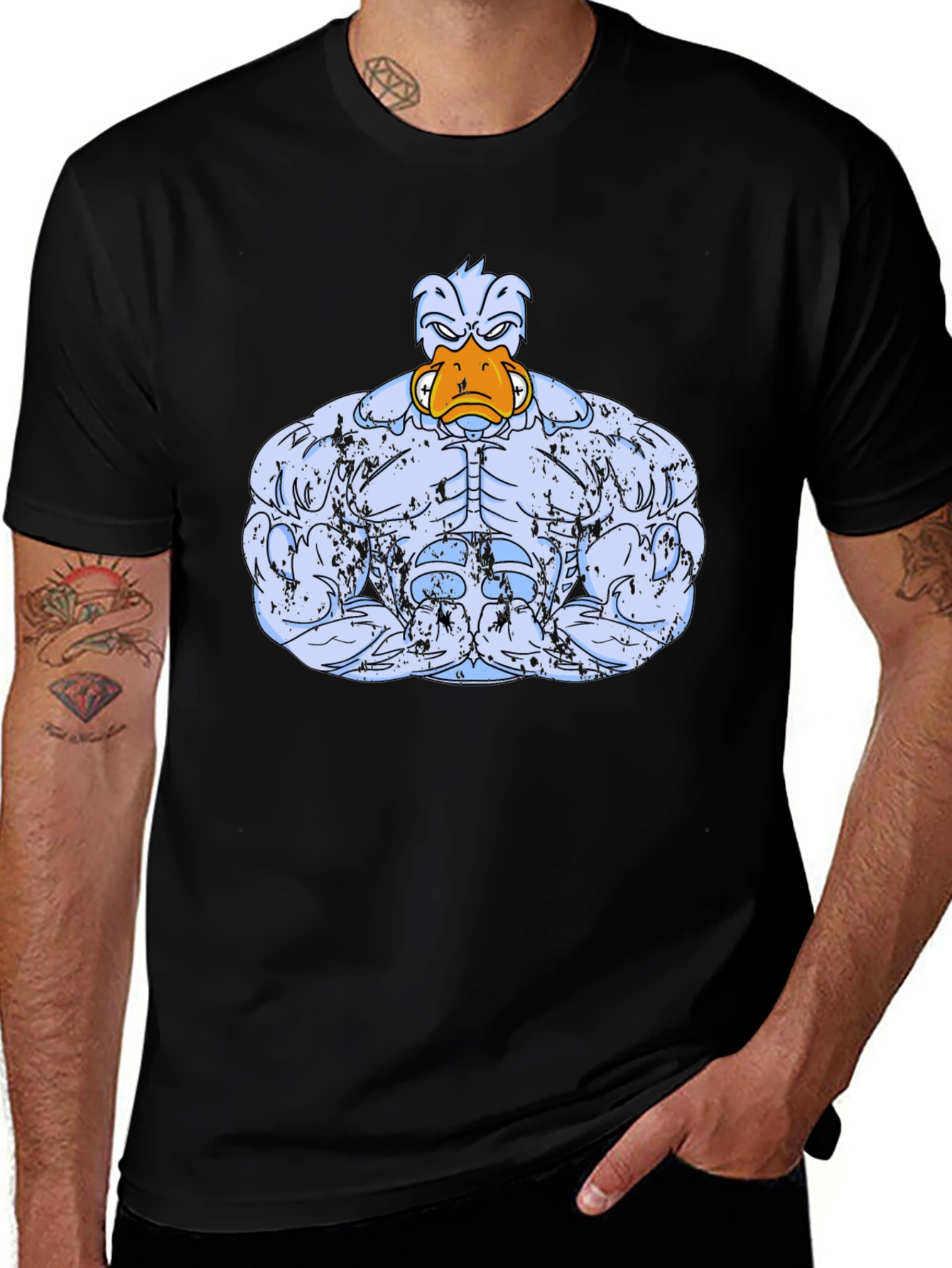 Muscle Duck Graphic Tee - Black T-Shirt