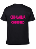 Chihuahua Obsessed Graphic Tee - Black